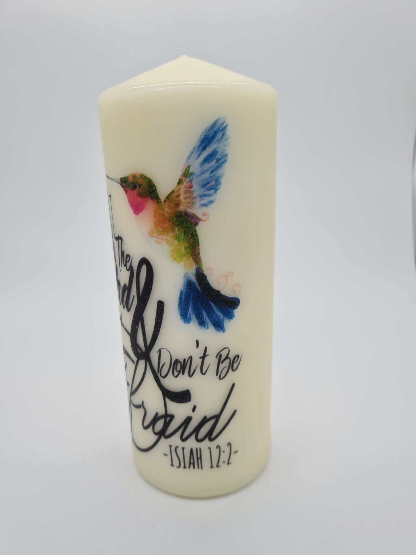 Decorative Pillar Candle || Bible Verse: Trust in the Lord || Unique Gift || Home Décor || Various Sizes Available