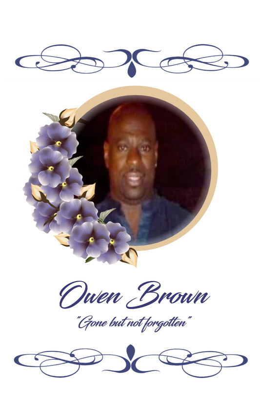 Remembrance Candle (Owen Brown) || Custom Decorative Pillar Candle